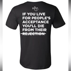 Black Accepted Graphic T-Shirt Large